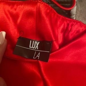 Beautiful satin snug dress , perfect for a night